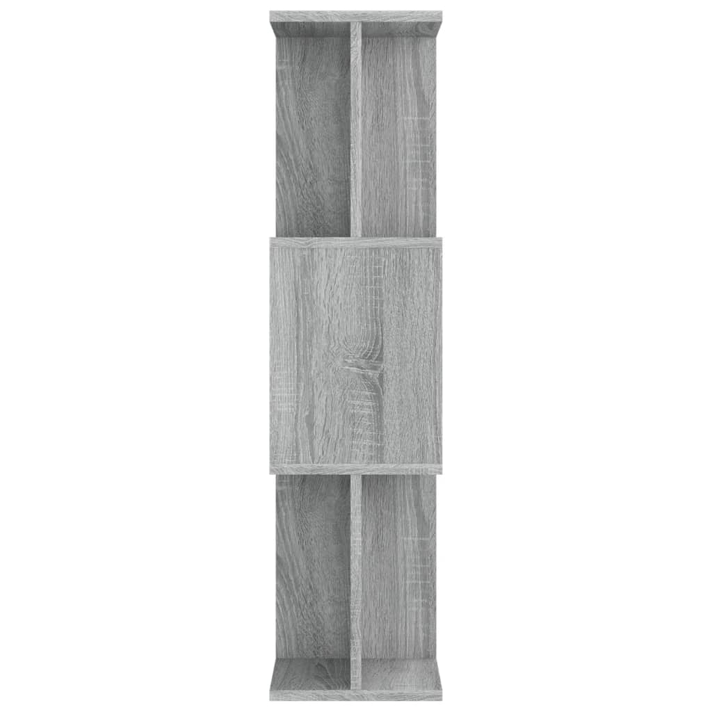 vidaXL szürke sonoma színű fa könyvszekrény/térelválasztó 80x24x96 cm