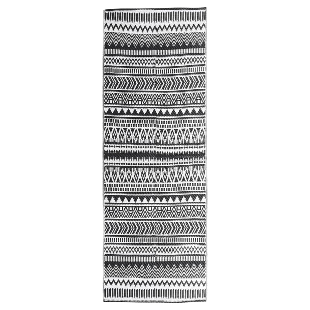 vidaXL fekete PP kültéri szőnyeg 80 x 250 cm