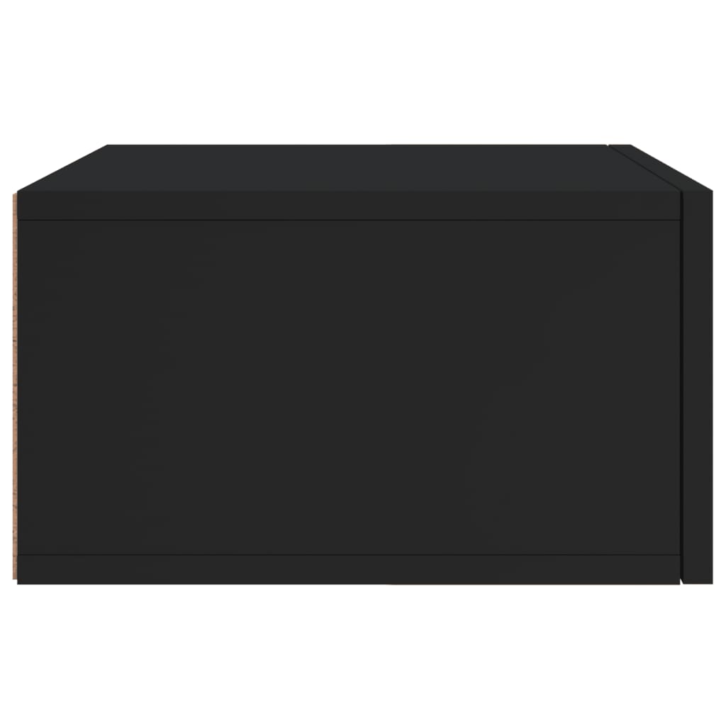 vidaXL 2 db fekete falra szerelhető éjjeliszekrény 35x35x20 cm