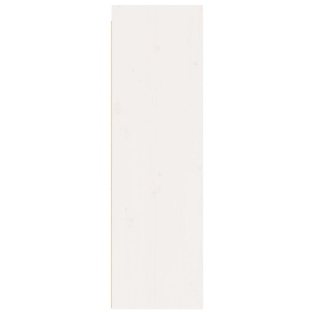 vidaXL fehér tömör fenyőfa faliszekrény 30 x 30 x 100 cm