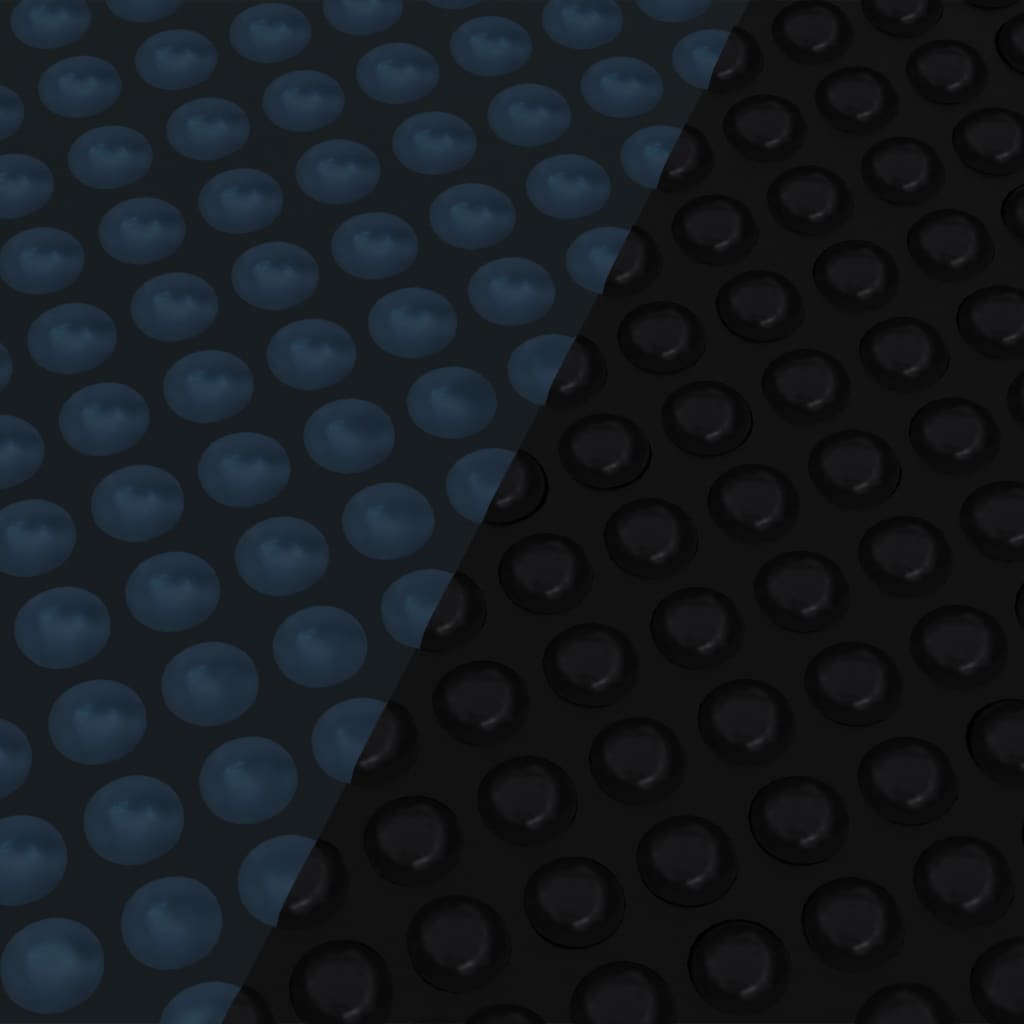 vidaXL fekete és kék napelemes lebegő PE medencefólia 1000 x 600 cm