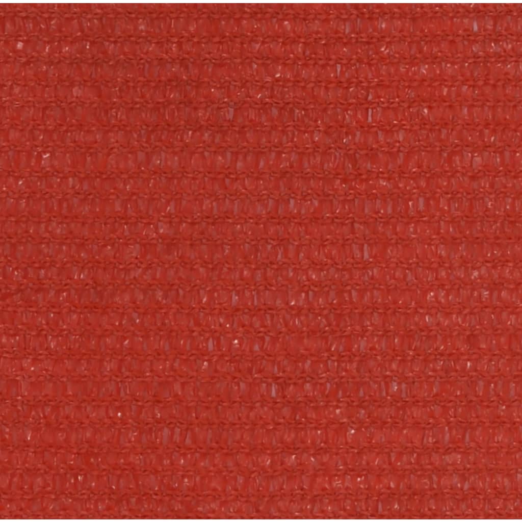 vidaXL piros HDPE napvitorla 160 g/m² 2 x 4,5 m