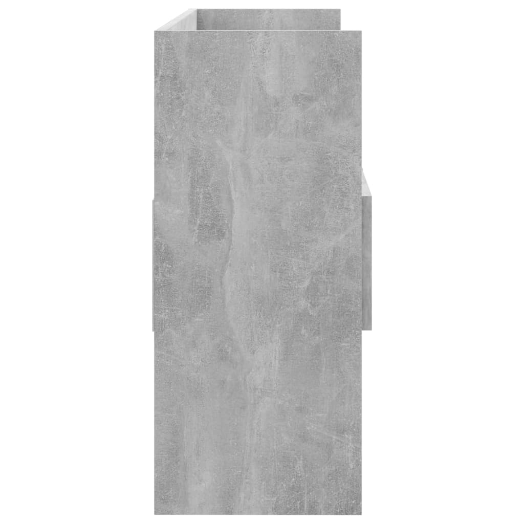 vidaXL betonszürke forgácslap tálalószekrény 105 x 30 x 70 cm