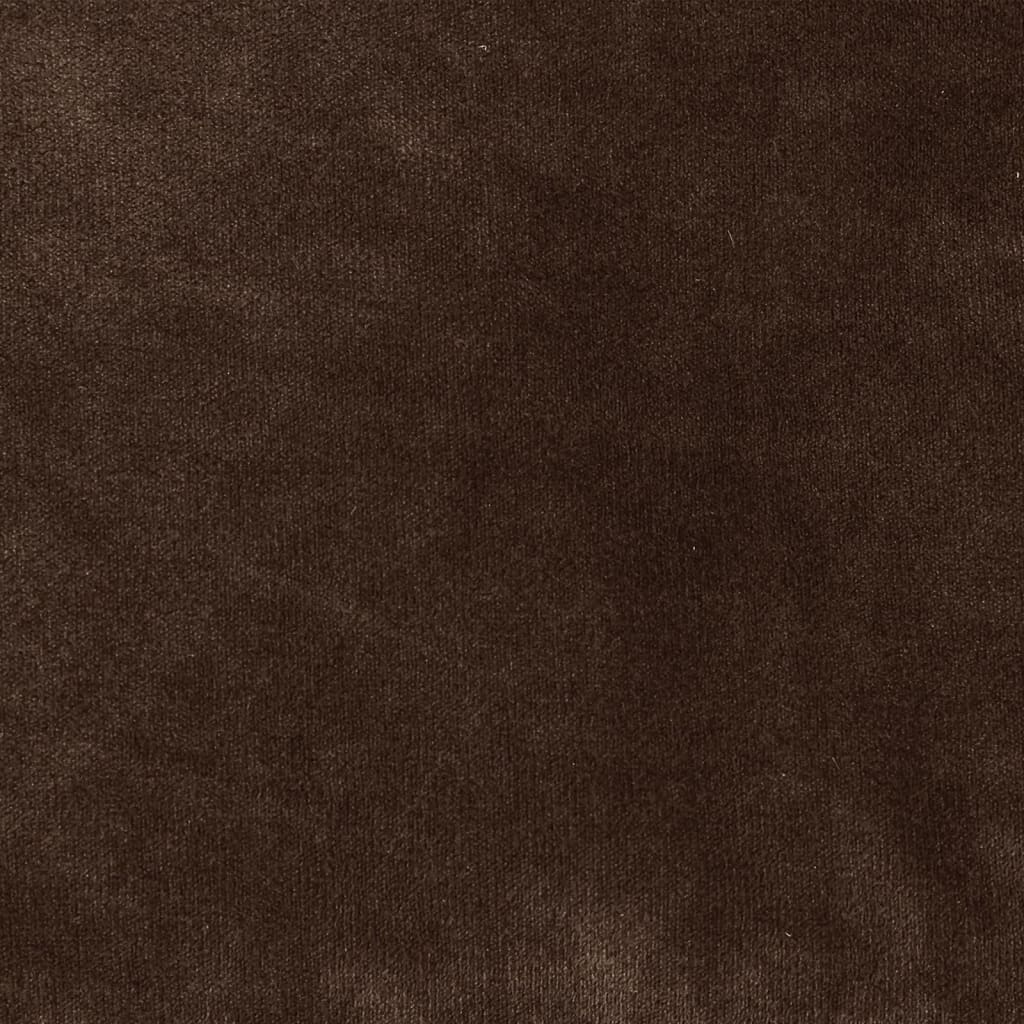 vidaXL fekete-barna plüss és műbőr kutyaágy 90 x 79 x 20 cm