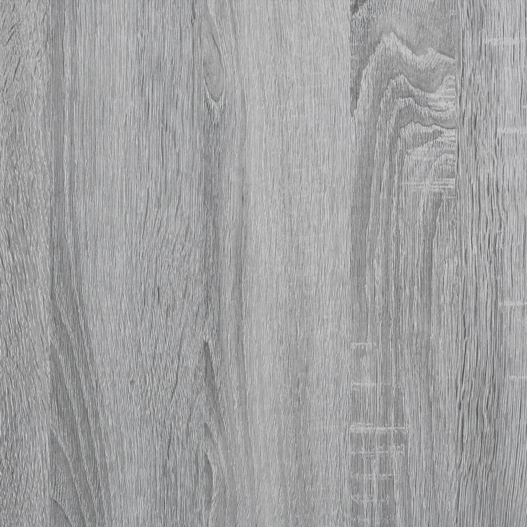 vidaXL sonoma tölgyszínű szerelt fa ágykeret 120 x 190 cm