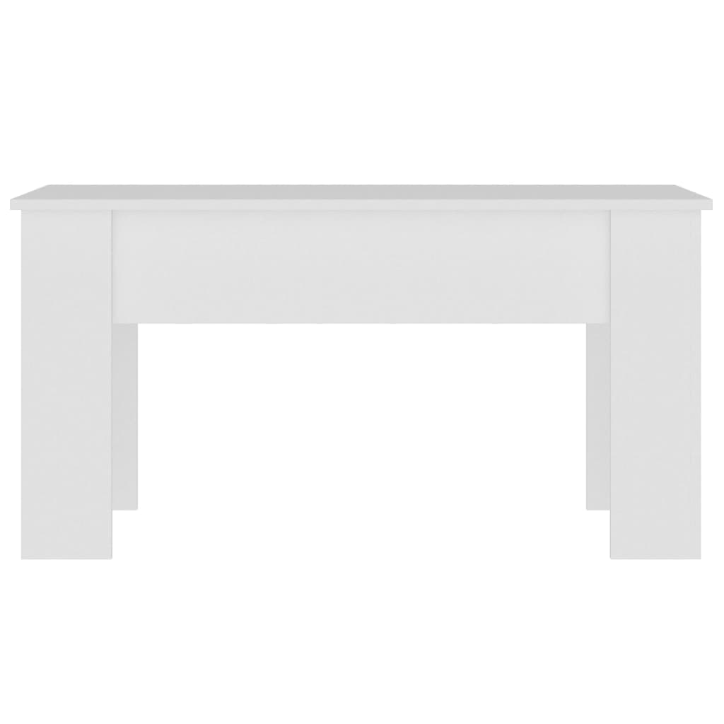 vidaXL fehér szerelt fa dohányzóasztal 101 x 49 x 52 cm