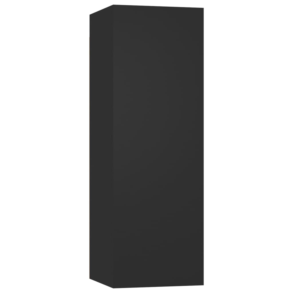 vidaXL 2 db fekete forgácslap TV-szekrény 30,5 x 30 x 90 cm