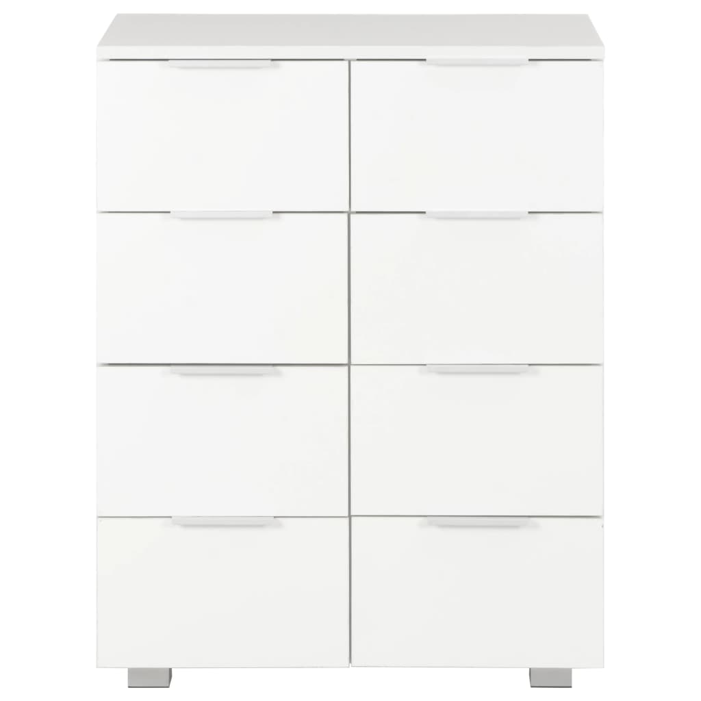 vidaXL magasfényű fehér forgácslap tálalószekrény 60 x 35 x 80 cm