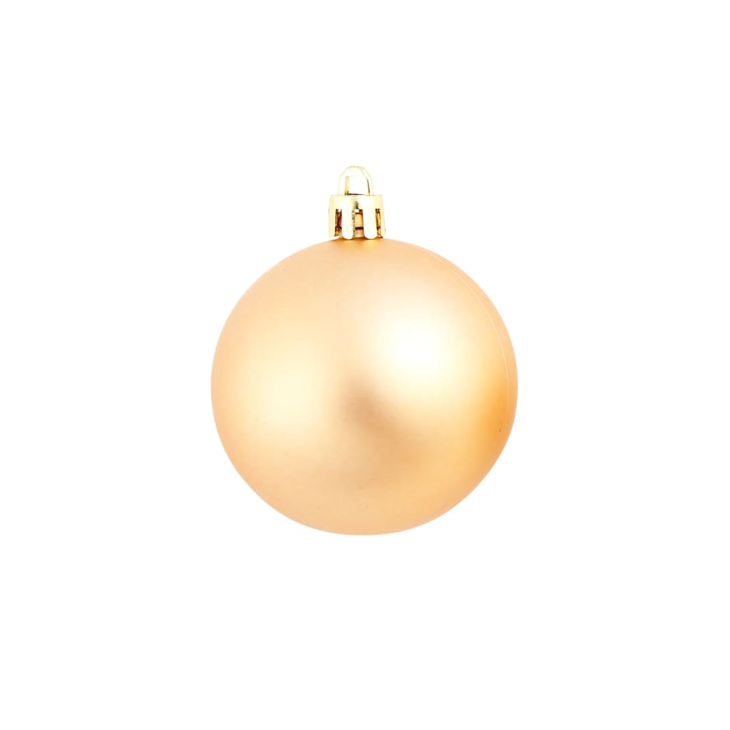 vidaXL 100 db-os rózsaszín/aranyszínű karácsonyi gömb készlet 3/4/6 cm