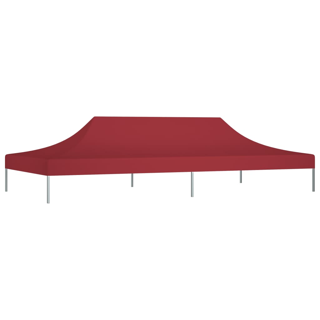 vidaXL burgundi vörös tető partisátorhoz 6 x 3 m 270 g/m²