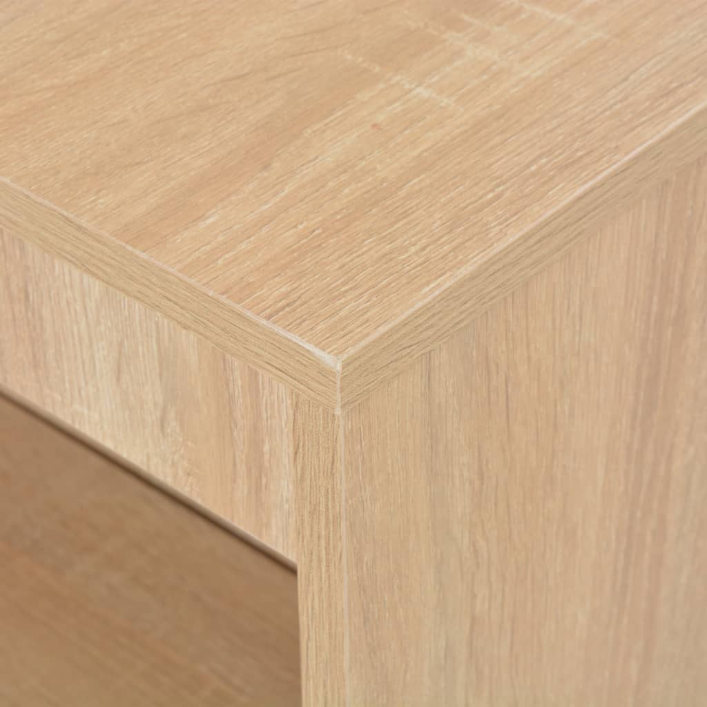 vidaXL tölgyfa színű bárasztal polccal 110 x 50 x 103 cm