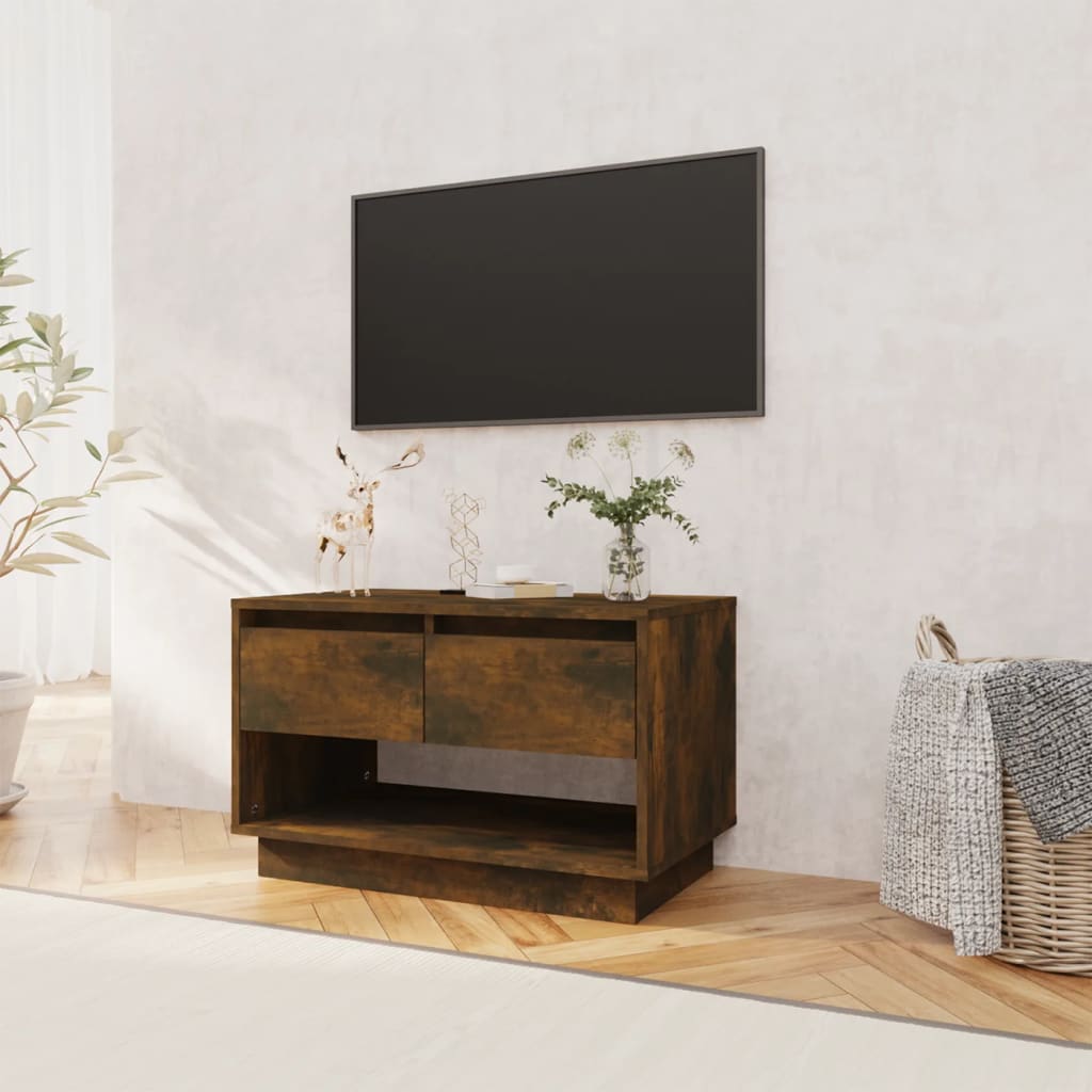 vidaXL füstös tölgy színű forgácslap TV-szekrény 70 x 41 x 44 cm