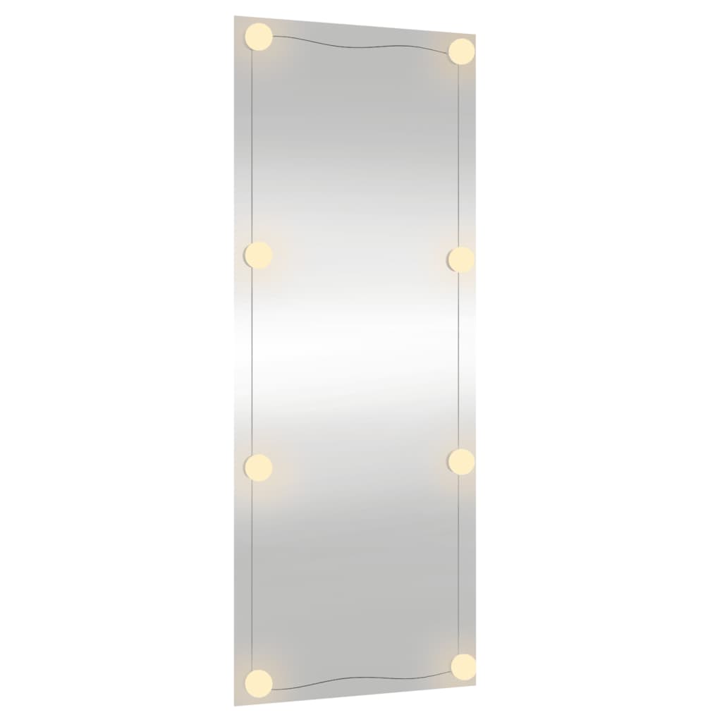 vidaXL téglalap alakú üveg falitükör LED fényekkel 40 x 100 cm