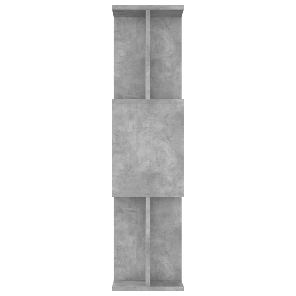 vidaXL betonszürke forgácslap könyvszekrény/térelválasztó 80x24x96 cm