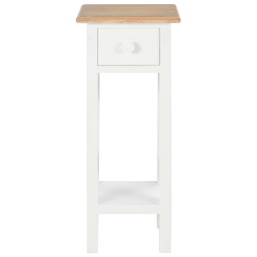 vidaXL fehér fa kisasztal 27 x 27 x 65,5 cm