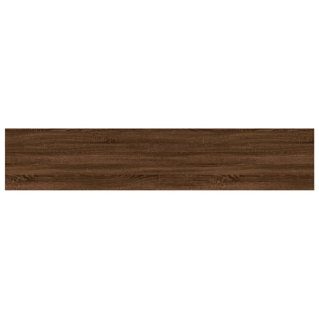 vidaXL 4 db barna tölgy színű szerelt fa fali polc 100 x 20 x 1,5 cm