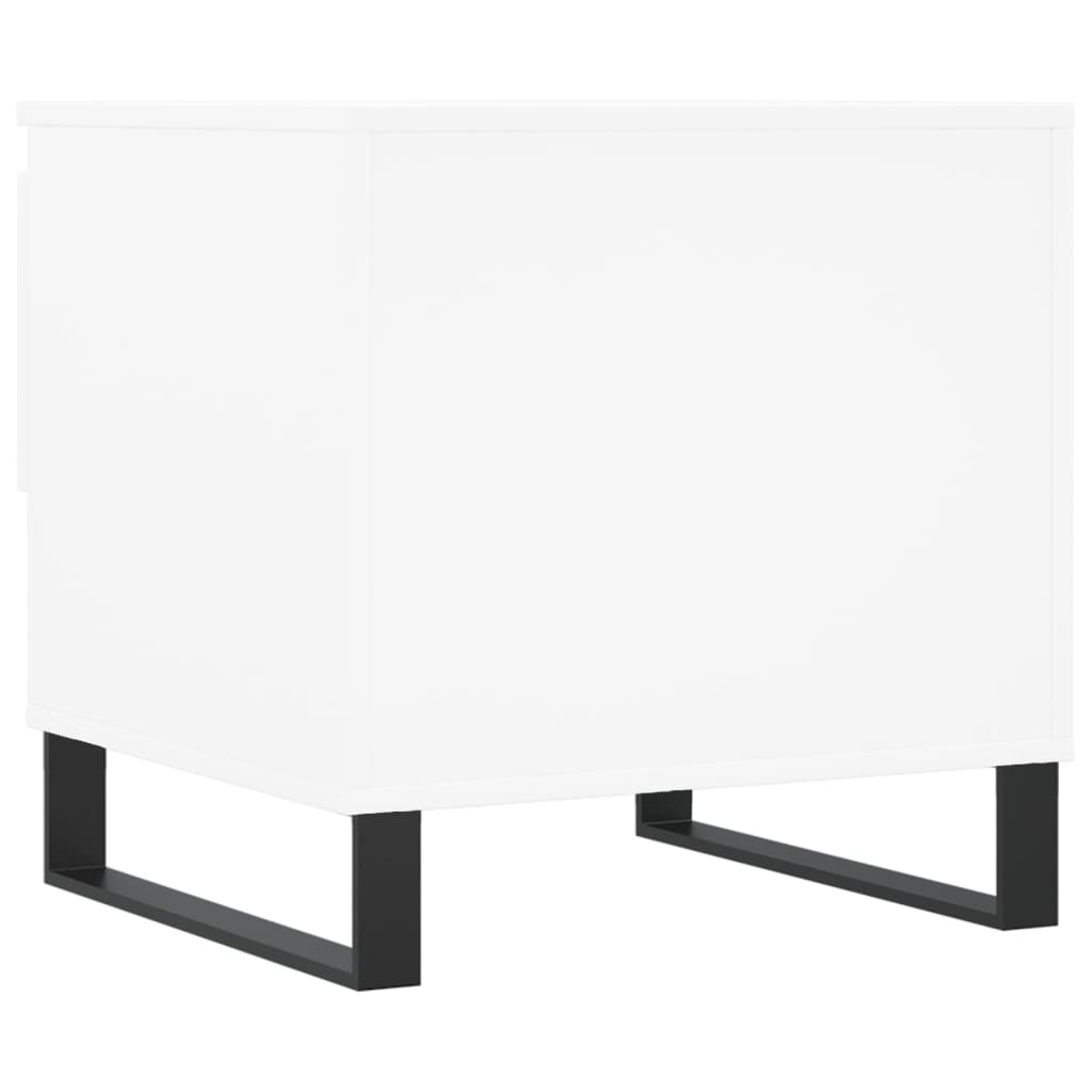 vidaXL fehér szerelt fa dohányzóasztal 50 x 46 x 50 cm