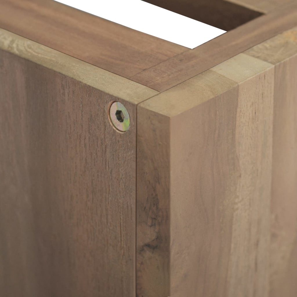 vidaXL tömör tíkfa falra szerelhető fürdőszobaszekrény 46x25,5x40 cm