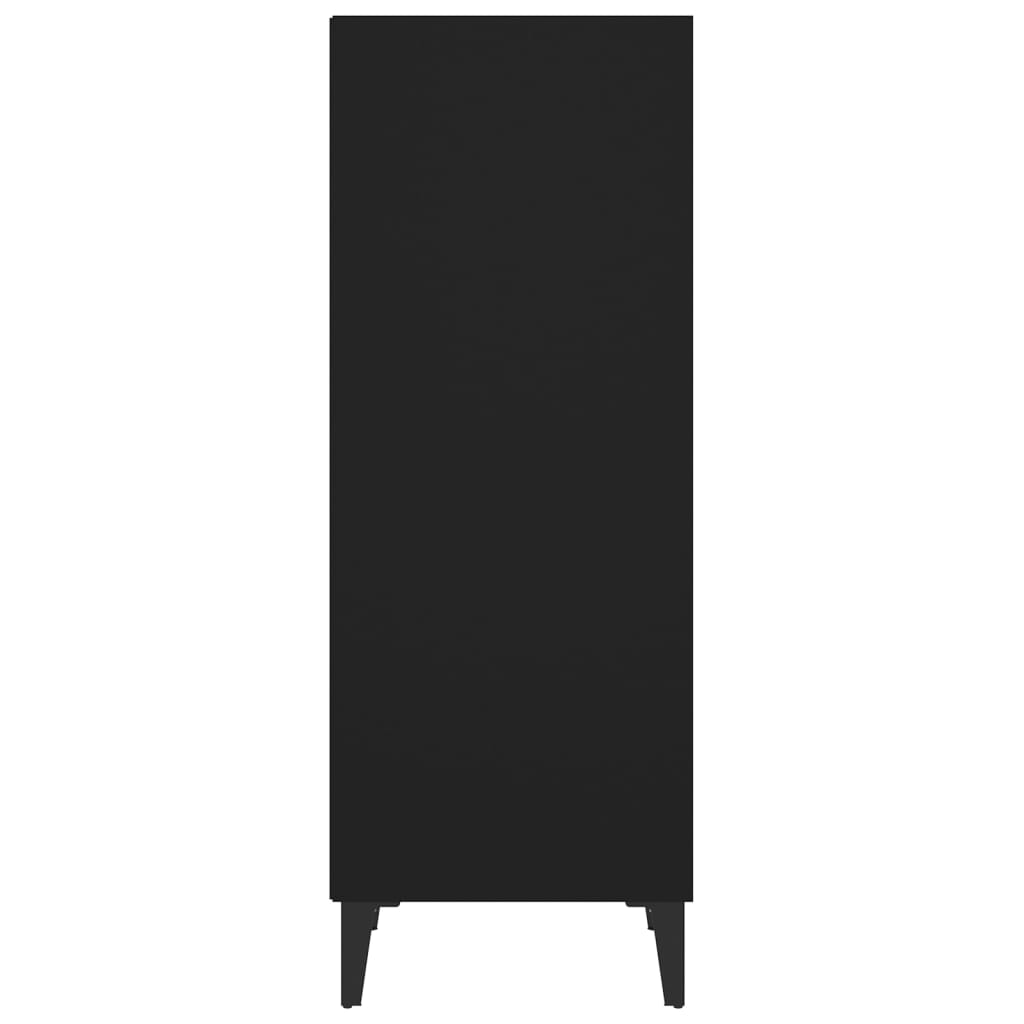 vidaXL fekete szerelt fa tálalószekrény 34,5 x 32,5 x 90 cm