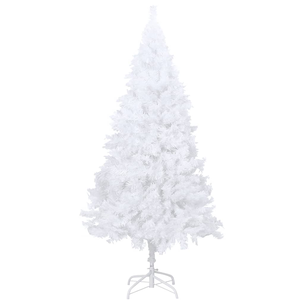 vidaXL fehér megvilágított műkarácsonyfa vastag ágakkal 120 cm