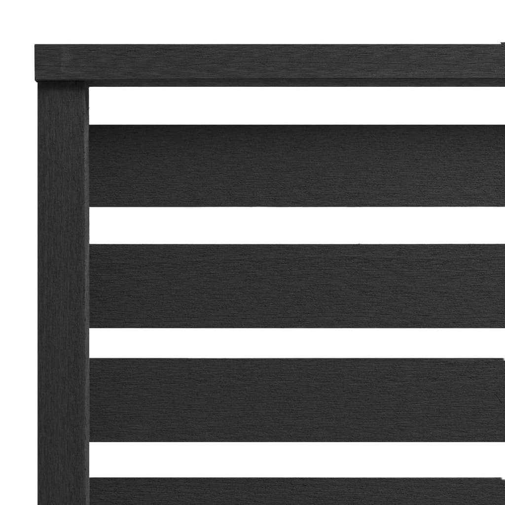 vidaXL fekete WPC kerítéspanel 180 x 180 cm