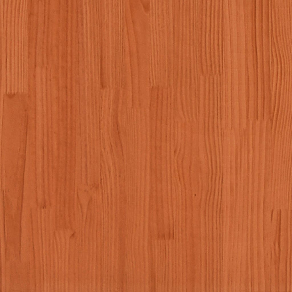 vidaXL barna tömör fenyőfa ültetőasztal polccal 108 x 50 x 109,5 cm