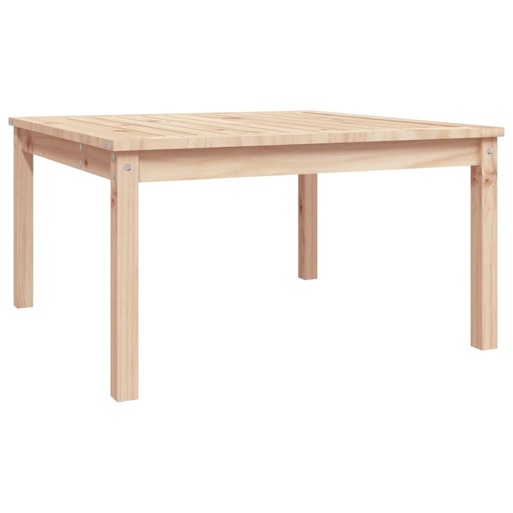 vidaXL tömör fenyőfa kerti asztal 82,5x82,5x45 cm