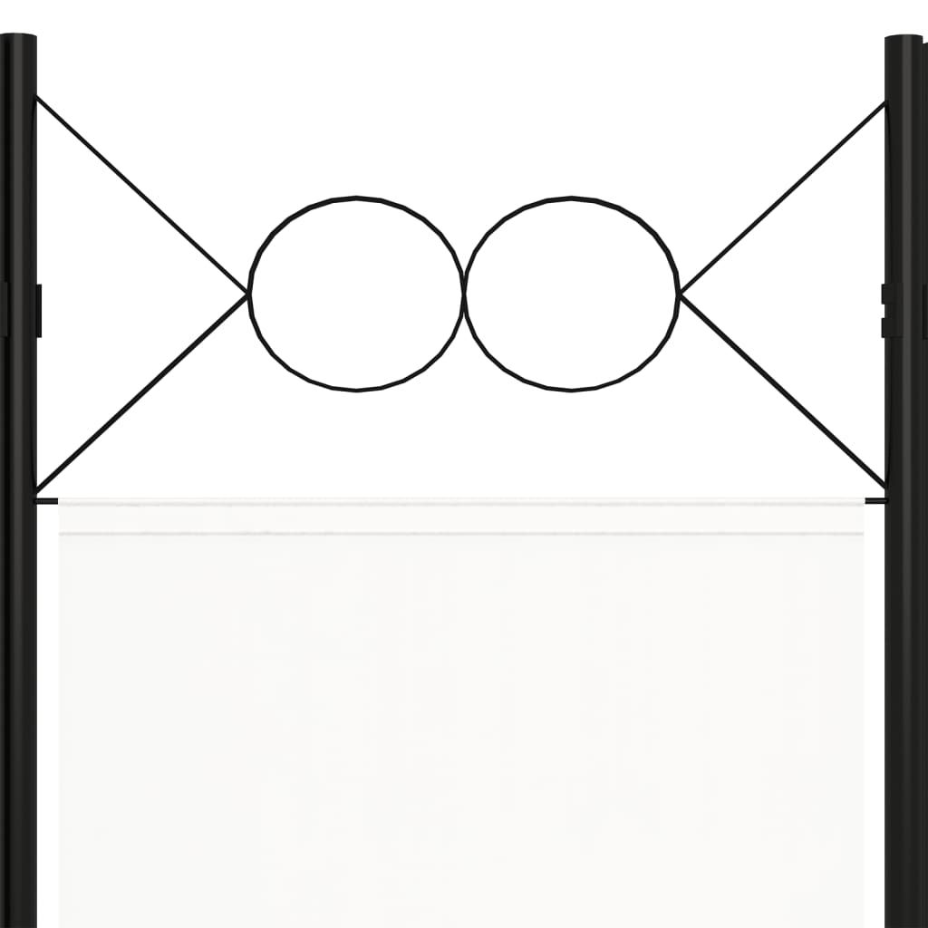 vidaXL fehér 3-paneles paraván 120 x 180 cm