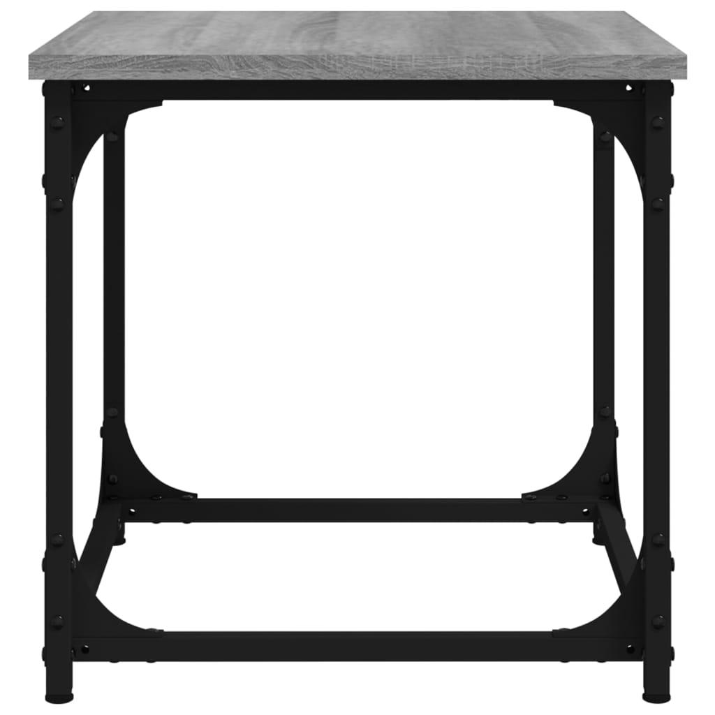 vidaXL szürke sonoma színű szerelt fa kisasztal 40 x 40 x 40 cm