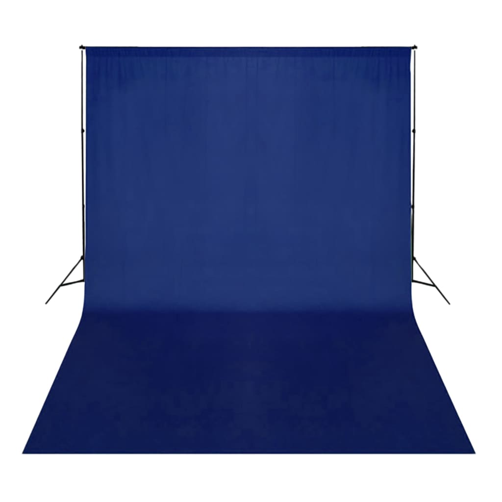 vidaXL kék pamut háttér blueboxhoz 500 x 300 cm