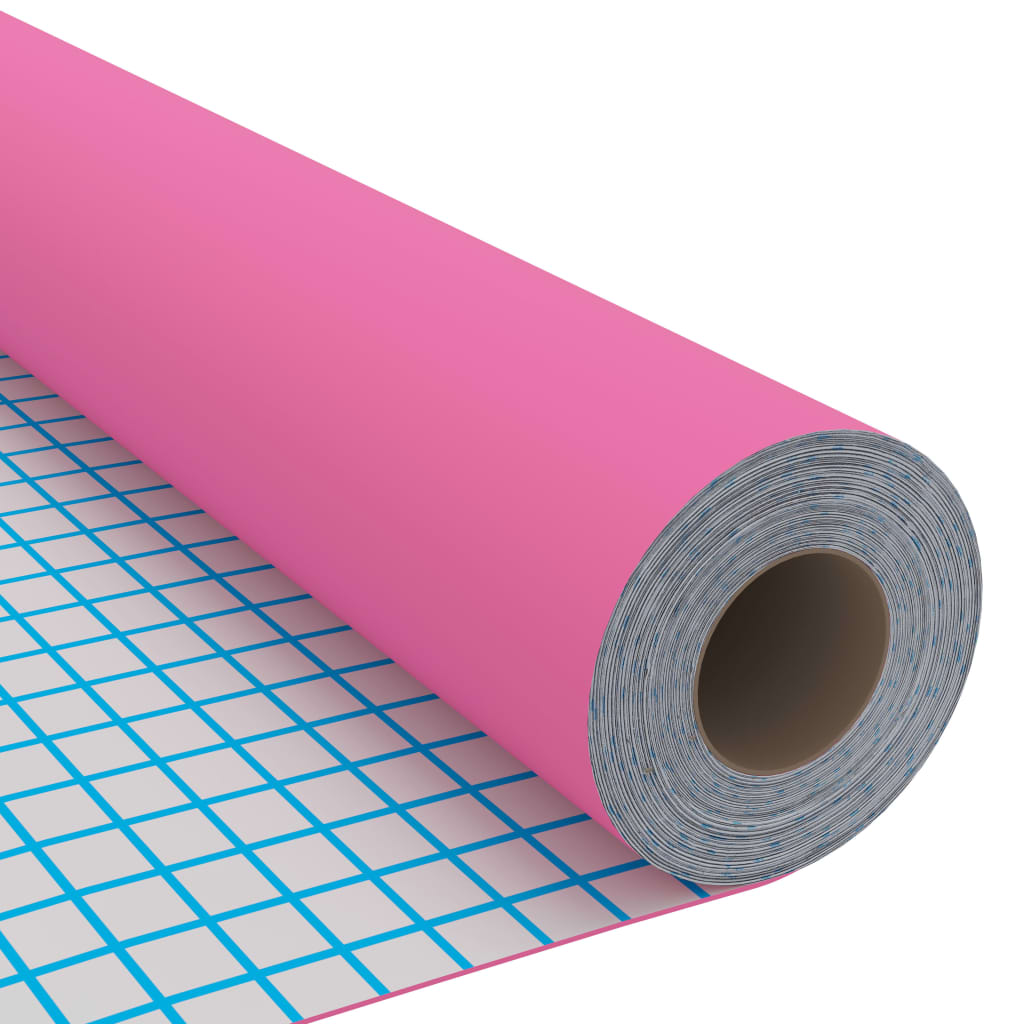 vidaXL magasfényű rózsaszín öntapadó PVC bútorfólia 500 x 90 cm