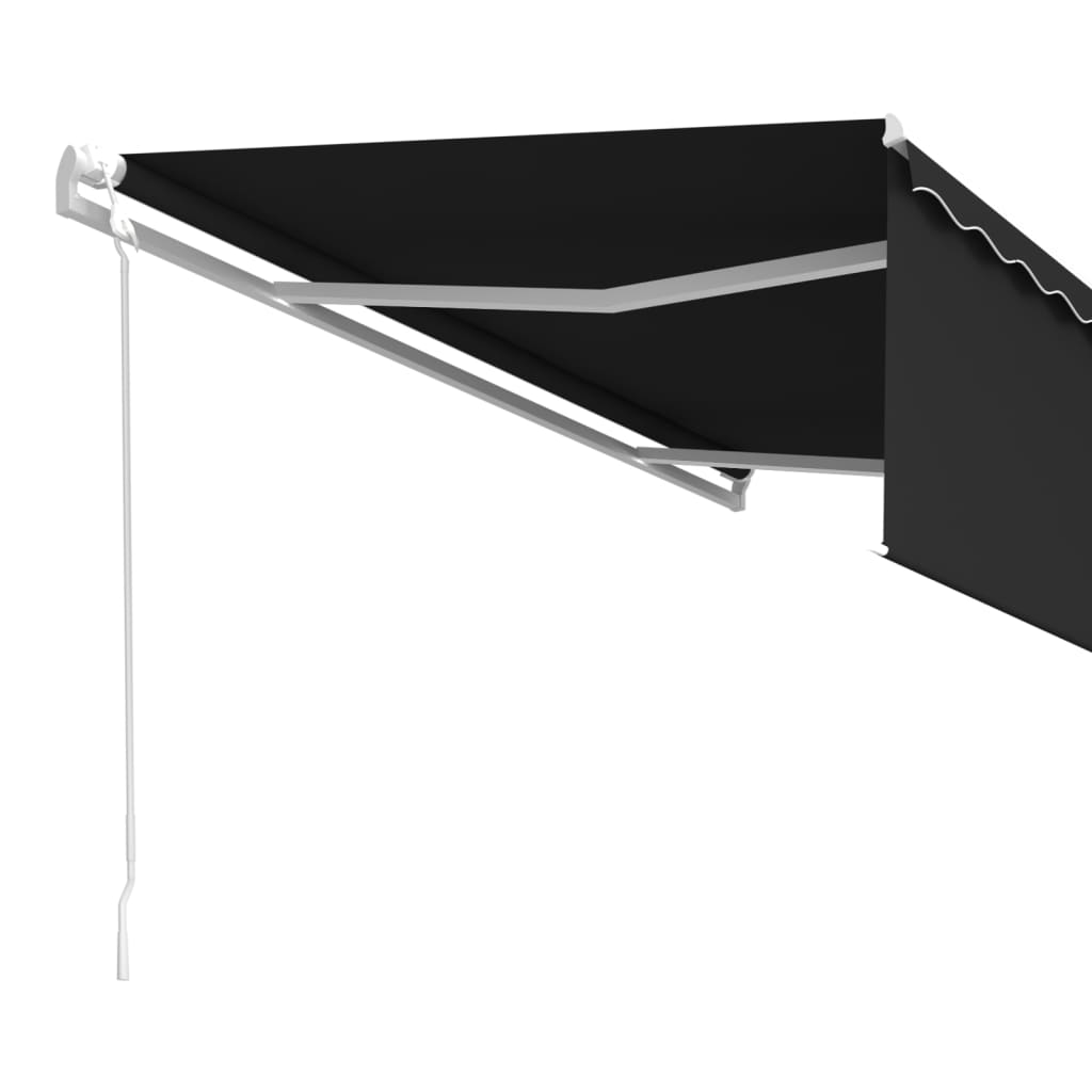 vidaXL antracitszürke automata redőnyös napellenző 5 x 3 m