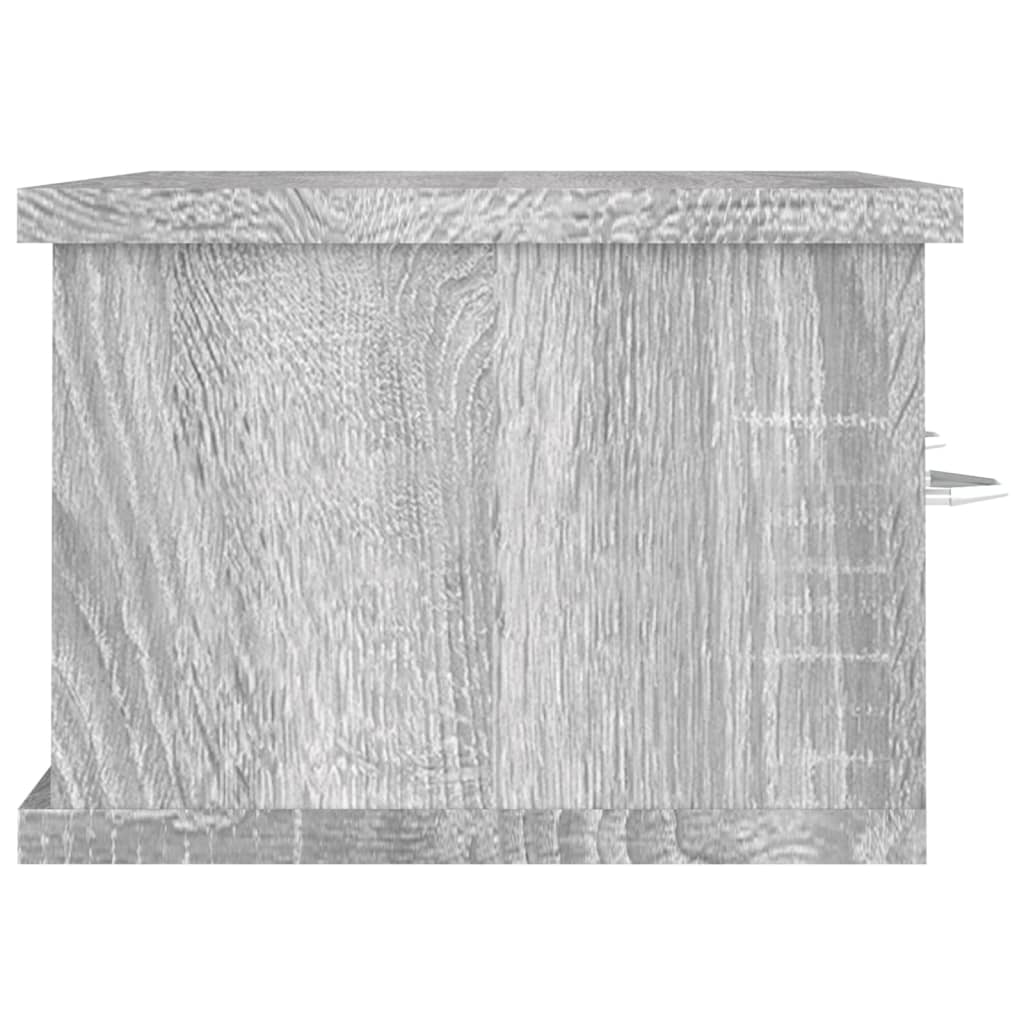 vidaXL szürke sonoma színű szerelt fa faliszekrény 60 x 26 x 18,5 cm