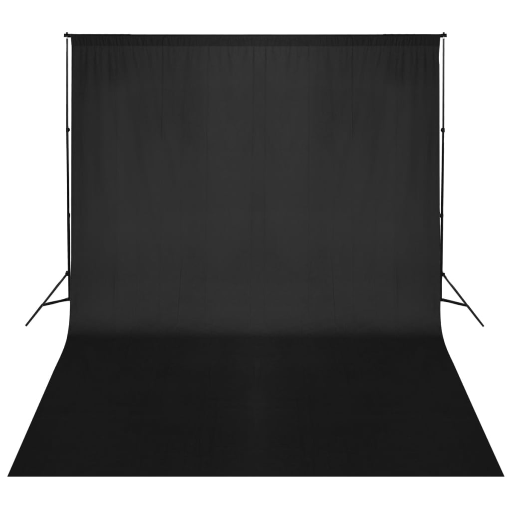 vidaXL fekete háttértartó állványrendszer 500 x 300 cm