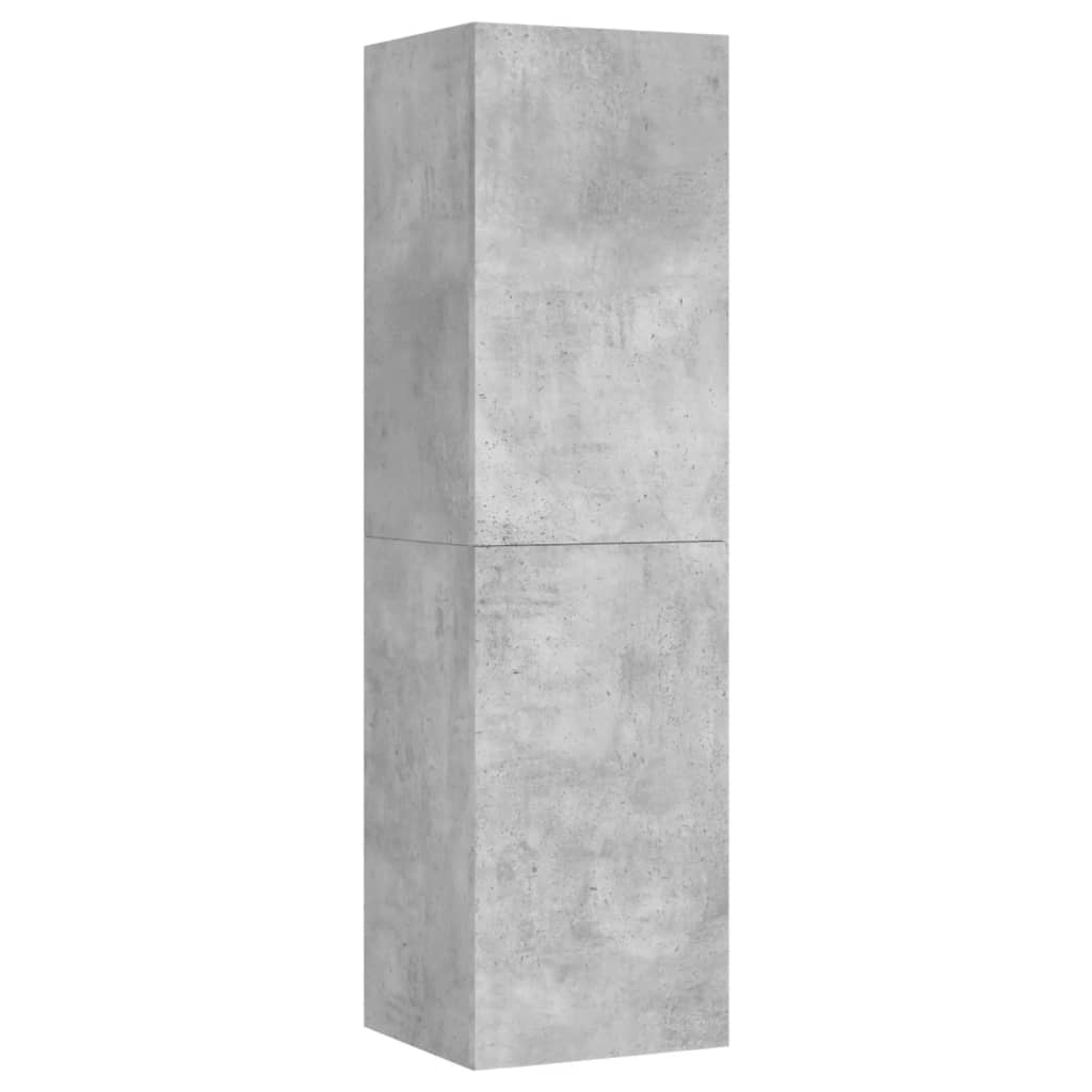 vidaXL 4 db betonszürke forgácslap TV-szekrény 30,5 x 30 x 110 cm