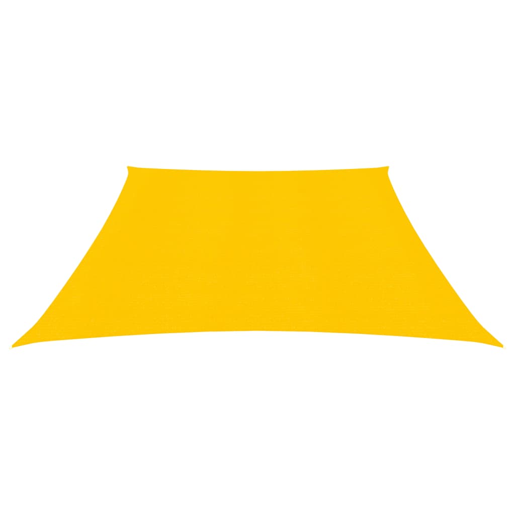 vidaXL sárga HDPE napvitorla 160 g/m² 3/4 x 2 m
