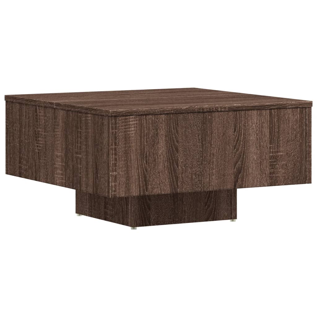 vidaXL barna tölgyszínű szerelt fa dohányzóasztal 60 x 60 x 31,5 cm