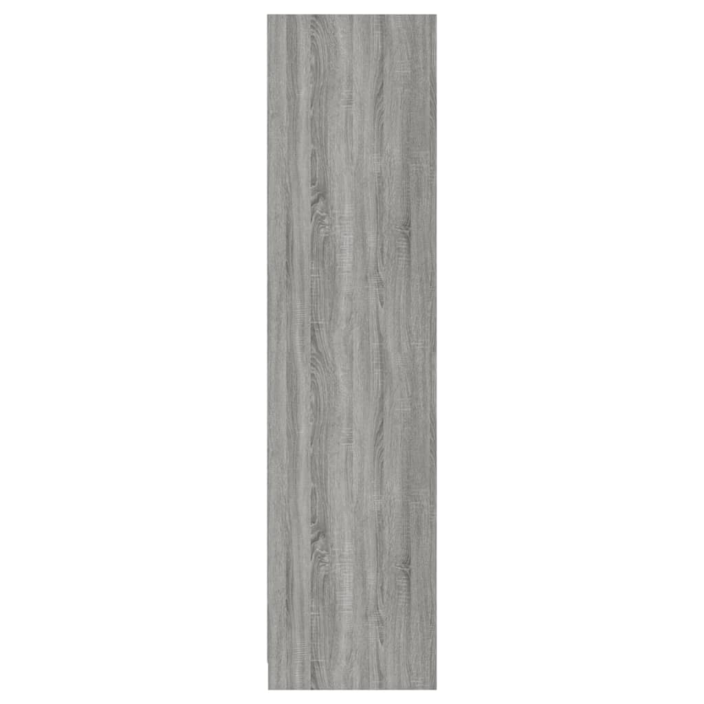 vidaXL szürke sonoma színű szerelt fa szekrény fiókokkal 50x50x200 cm