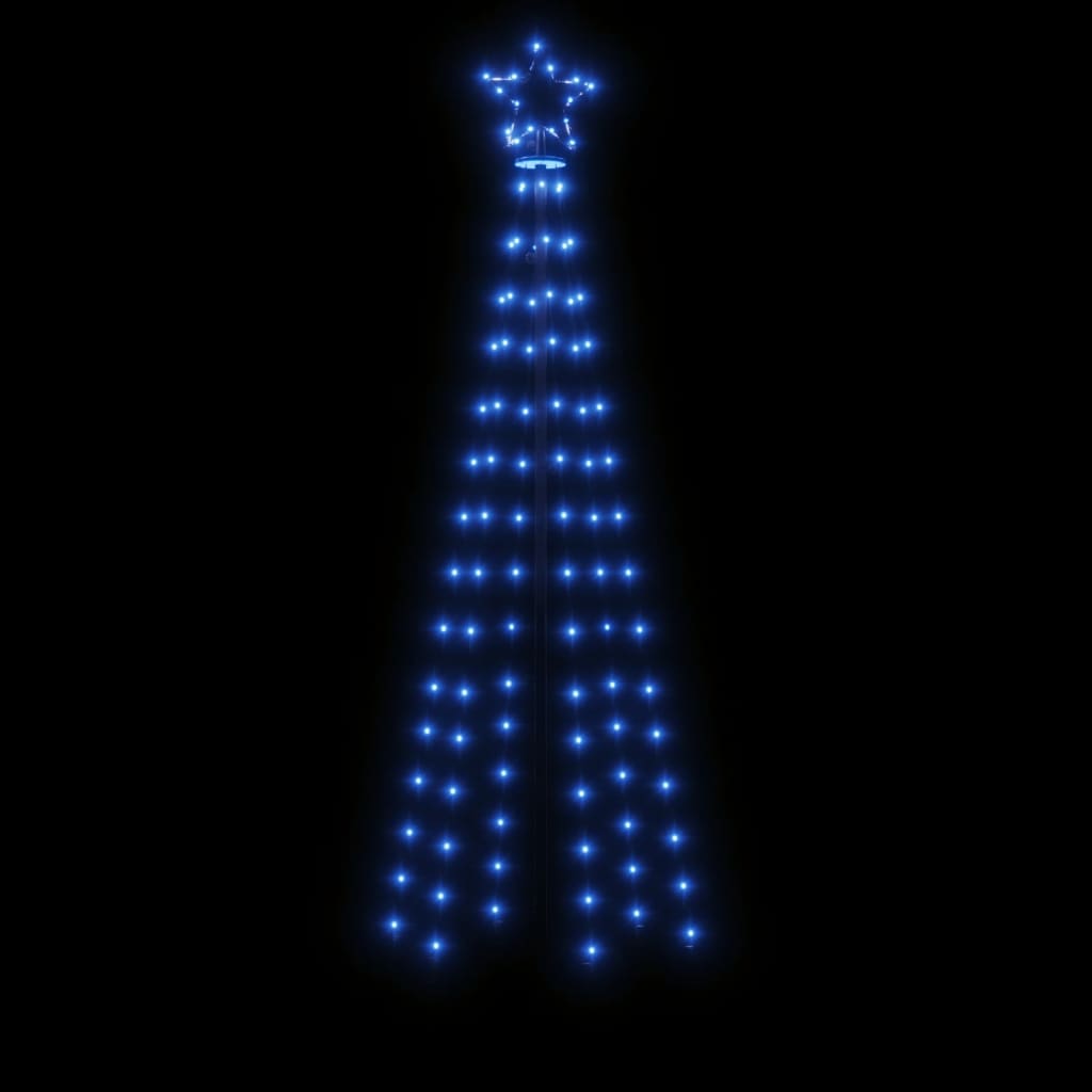 vidaXL kék fényű karácsonyfa tüskével 108 LED-del 180 cm