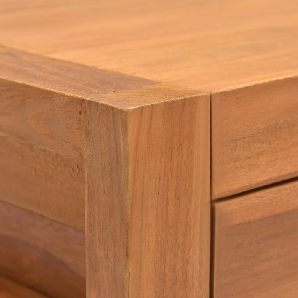 vidaXL újrahasznosított tíkfa íróasztal 2 fiókkal 140 x 40 x 75 cm