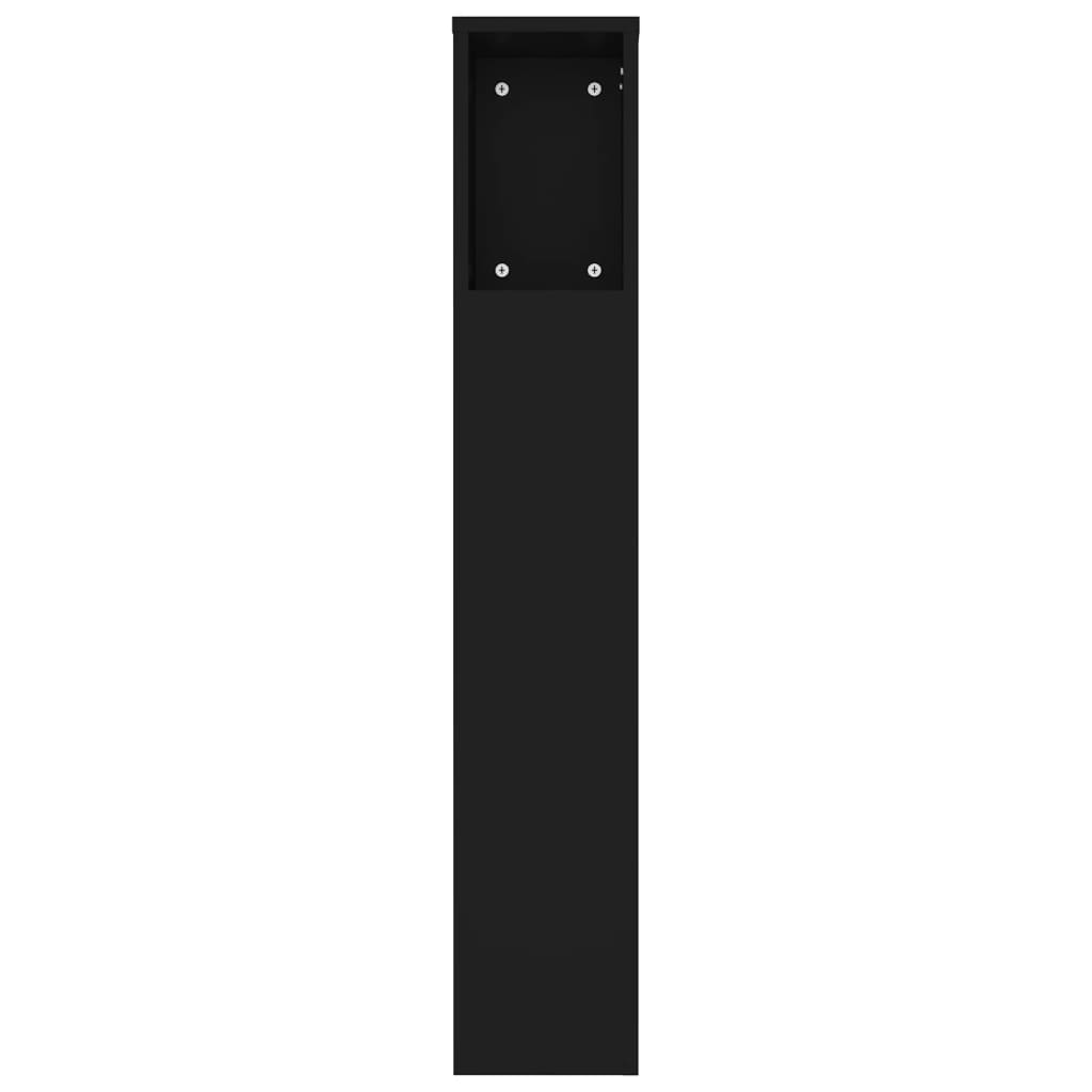vidaXL fekete áthidaló szekrény 180x18,5x104,5 cm