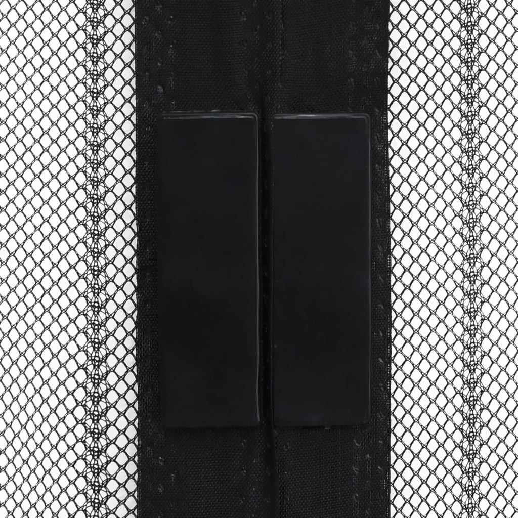 vidaXL 2 darab fekete rovarfüggöny mágneses blokkokkal 200 x 80 cm