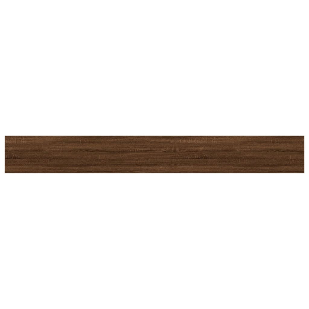 vidaXL 4 db barna tölgy színű szerelt fa fali polc 80 x 10 x 1,5 cm