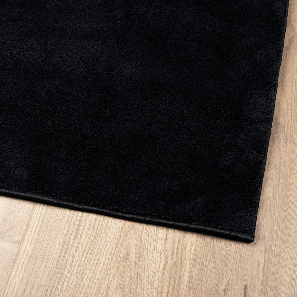 vidaXL OVIEDO fekete rövid szálú szőnyeg 160x230 cm