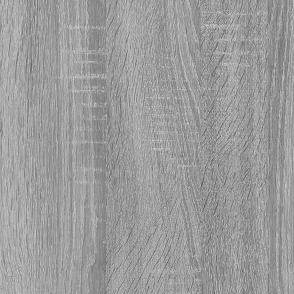 vidaXL 4 szintes szürke sonoma szerelt fa könyvszekrény 80x24x142 cm