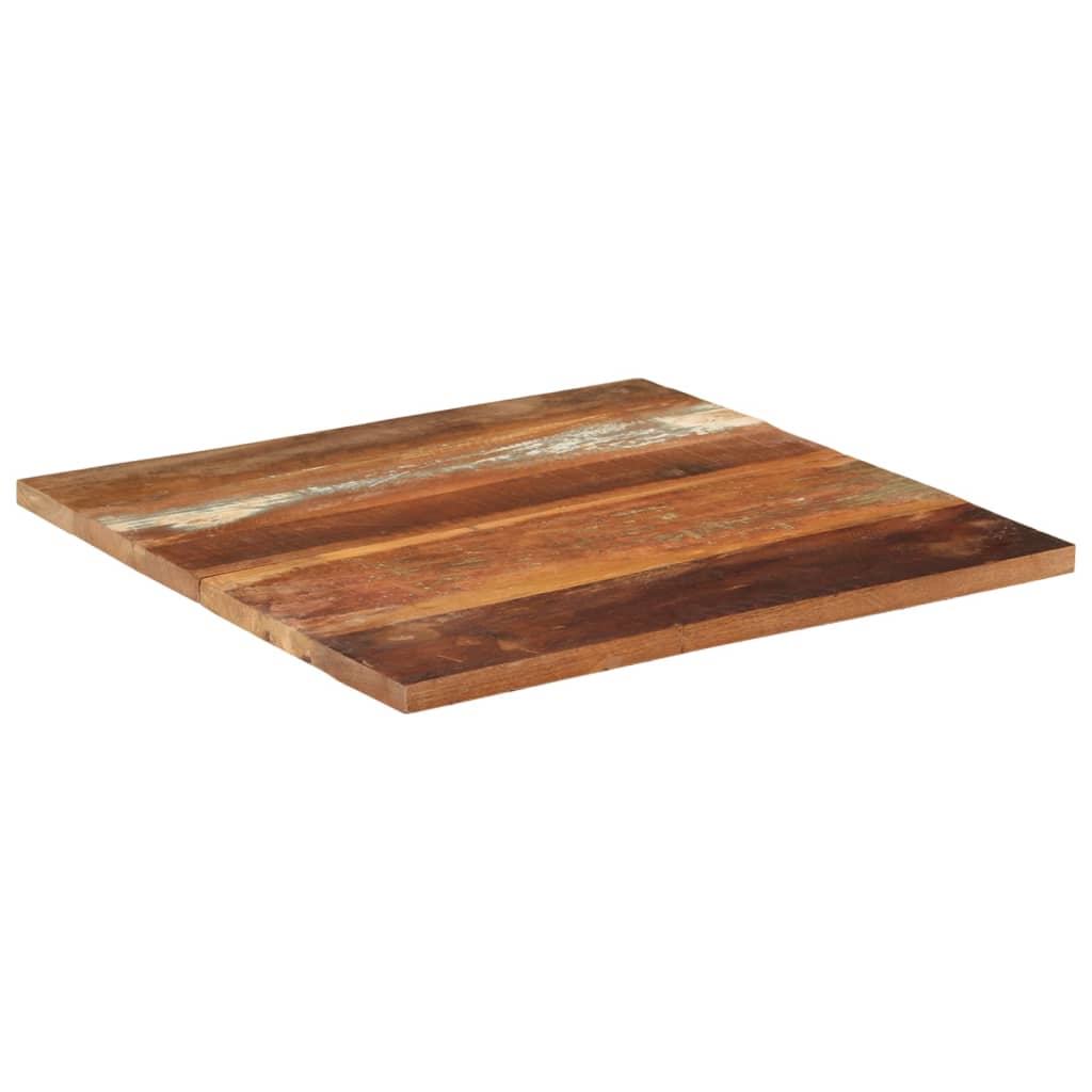 vidaXL négyszögű tömör újrahasznosított fa asztallap 70x70 cm 25-27 mm
