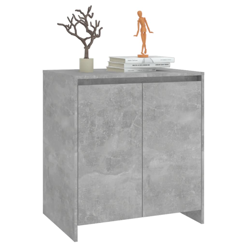 vidaXL betonszürke szerelt fa tálalószekrény 70x41x75 cm
