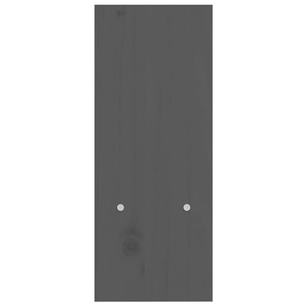 vidaXL szürke tömör fenyőfa monitorállvány (39-72) x 17 x 43 cm