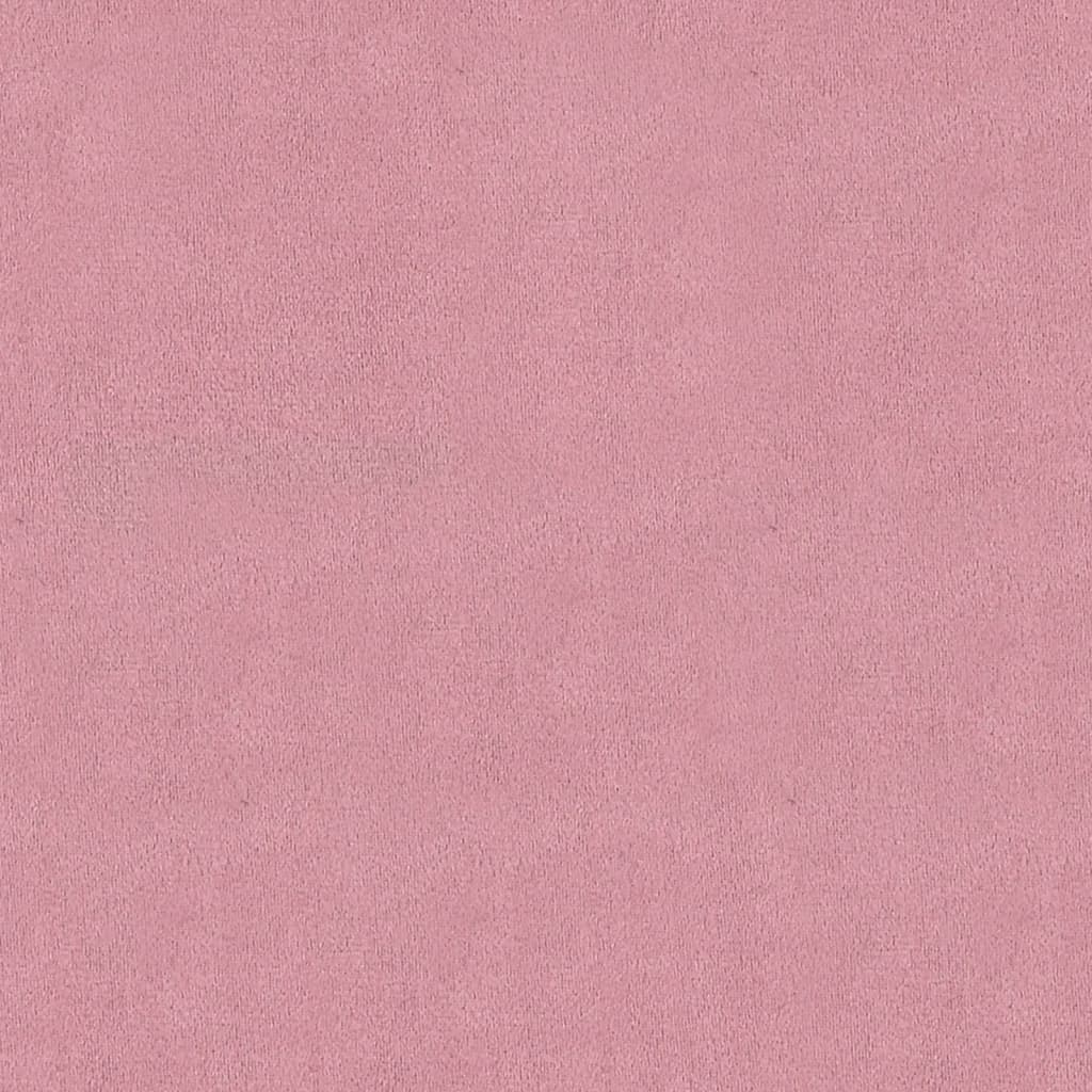 vidaXL rózsaszín bársony tárolóülőke 45 x 45 x 49 cm