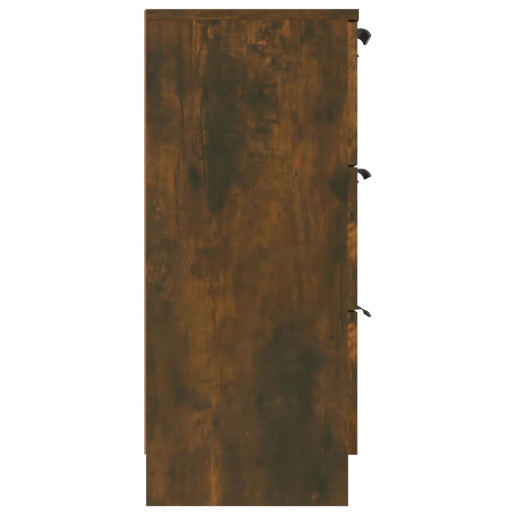 vidaXL füstös tölgyszínű szerelt fa tálalószekrény 60 x 30 x 70 cm